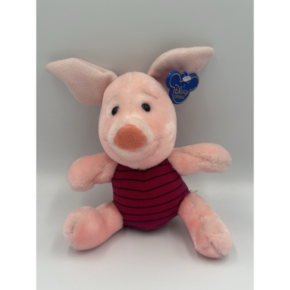 Disney Other - Disney World Vintage Original Plush PIGLET  Winnie The Pooh Stuffed  Toy
